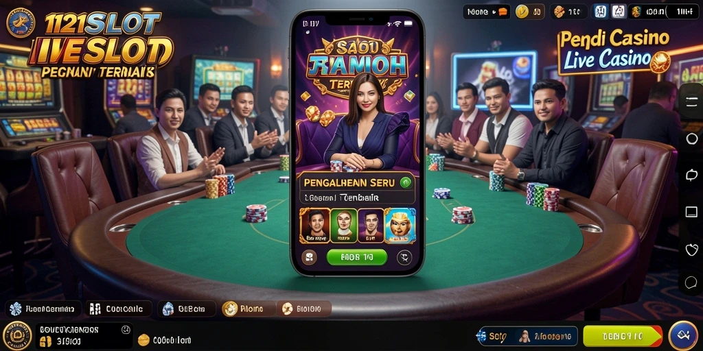 Tampilan menarik dari gameplay 1121SLOT Live Casino.