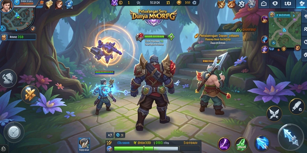 Gameplay seru dengan pertempuran epik di dunia 8ID.