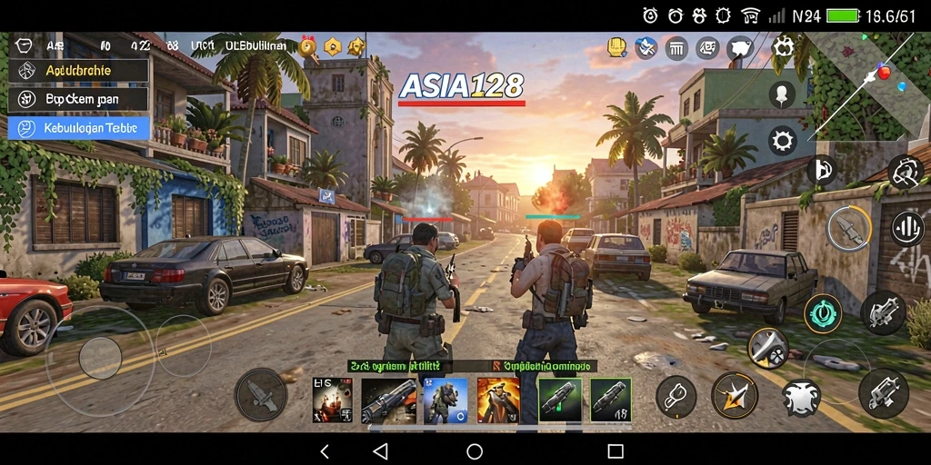 Screenshot utama ASIA128 yang menunjukkan fitur-fitur aplikasi Utility.