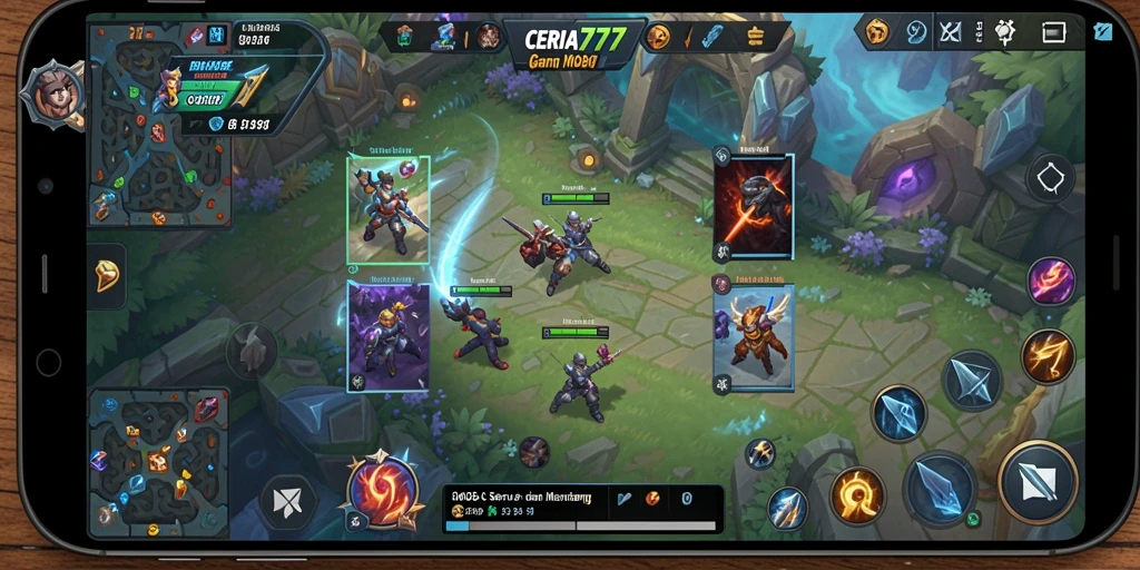 Gameplay seru dengan aksi seru di arena MOBA.
