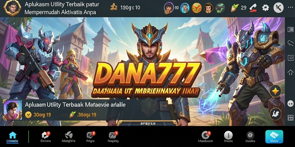 Tampilan antarmuka DANA777 yang user-friendly dan intuitif.