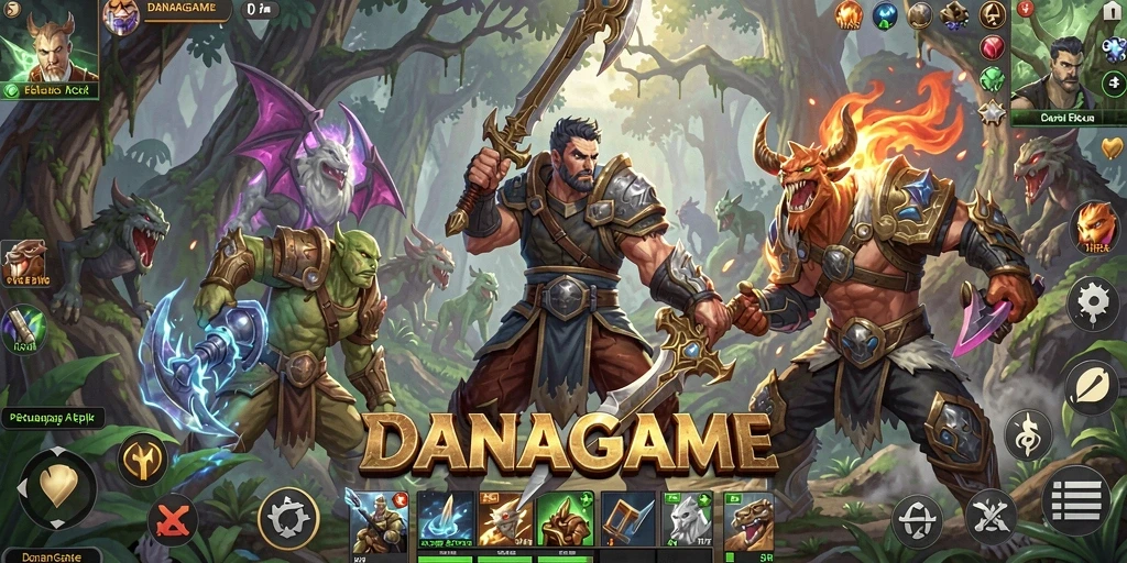 Tampilan dinamis gameplay ARPG yang mendebarkan.