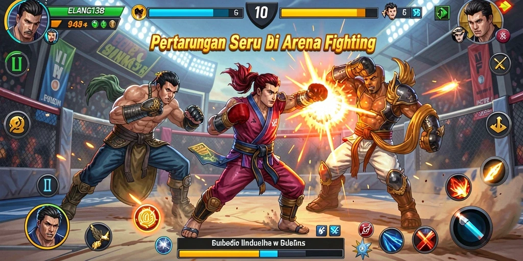 Tampilan dinamis dari pertarungan epik di ELANG138.