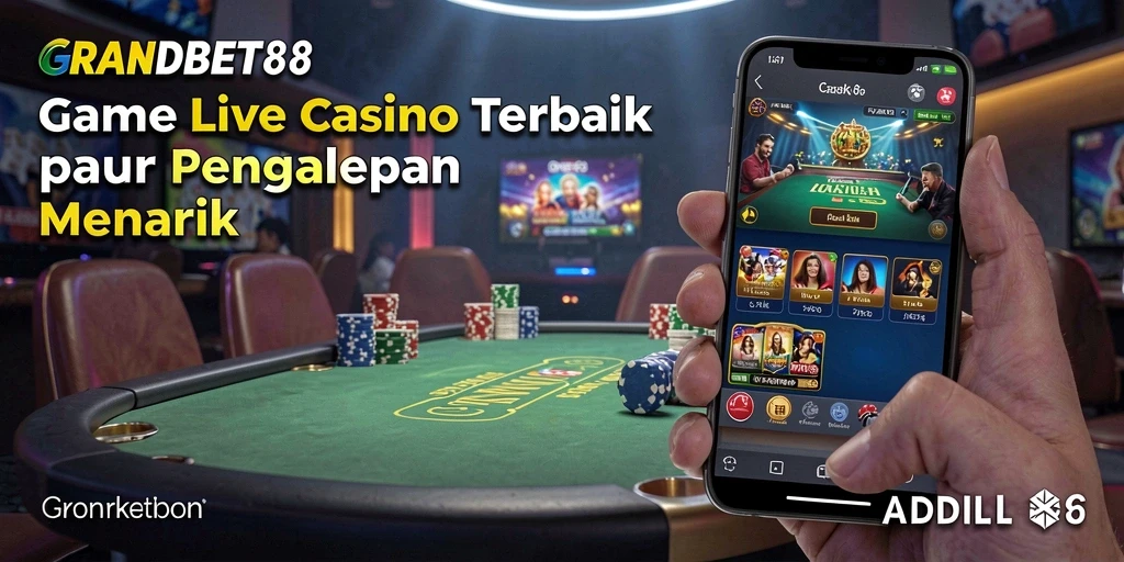 Tampilan gameplay Live Casino yang menyenangkan dan interaktif.
