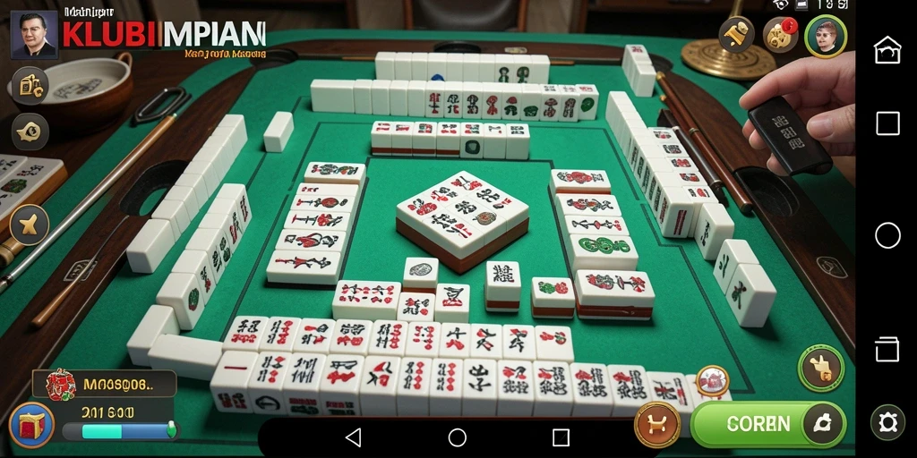 Tampilan gameplay KLUBIMPIAN dengan visual Mahjong yang menarik.