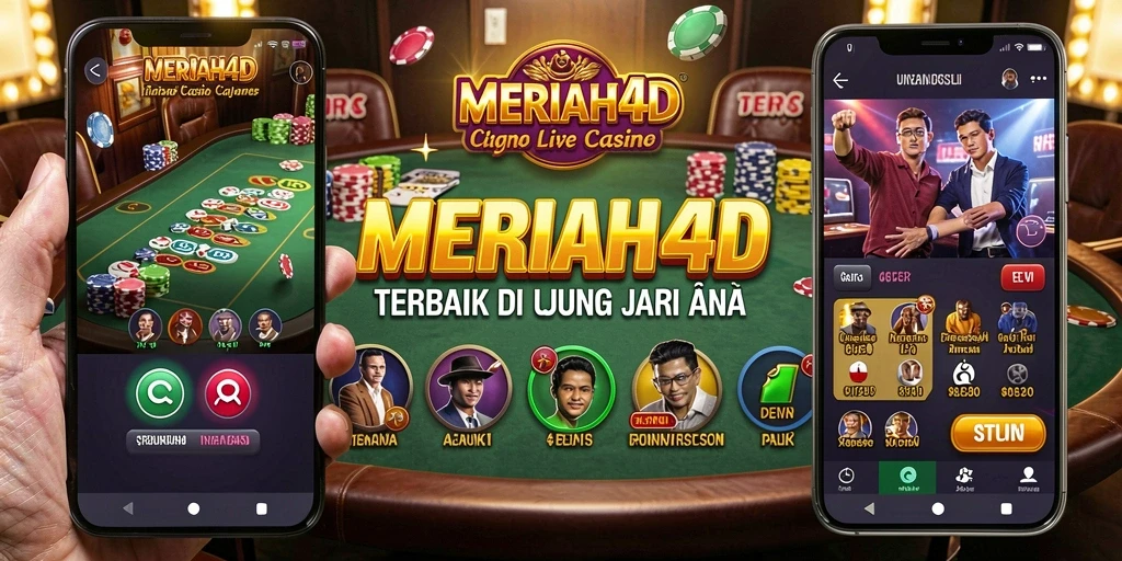 Tampilan gameplay Live Casino yang seru dan interaktif di MERIAH4D.