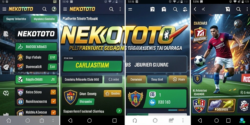 Screenshot dari gameplay taruhan olahraga di NEKOTOTO.