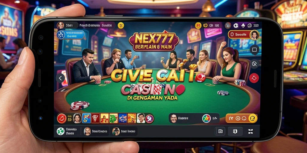Tampilan permainan Live Casino yang menarik dan interaktif di NEX777.