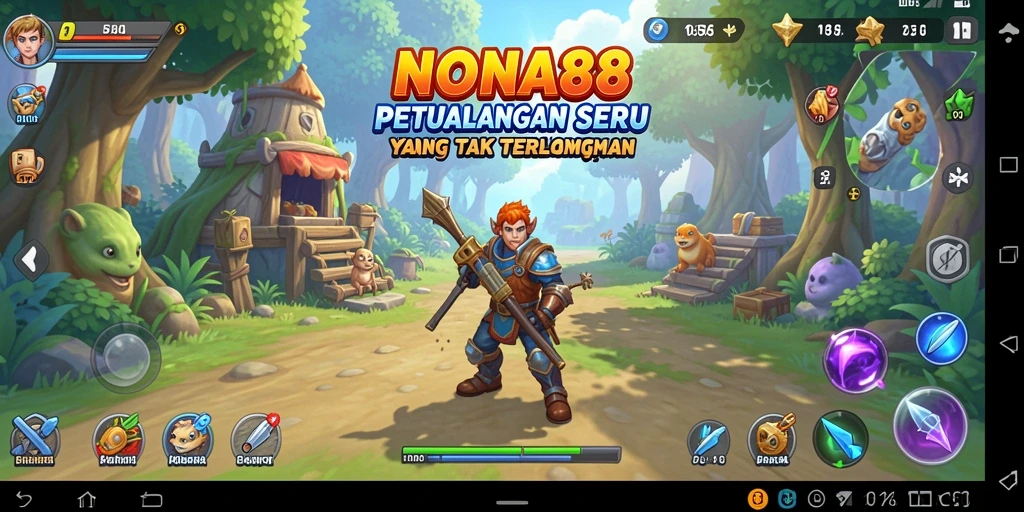 Tampilan gameplay NONA88 yang menampilkan petualangan seru dan grafis memukau.