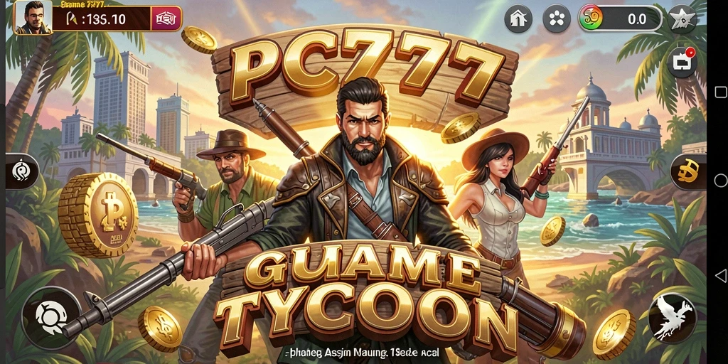 Screenshot gameplay PC777 menunjukkan keseruan membangun bisnis Tycoon.