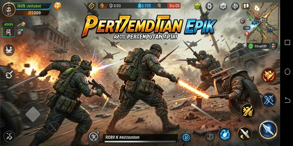 Gameplay mendebarkan di dunia pertempuran RR89.