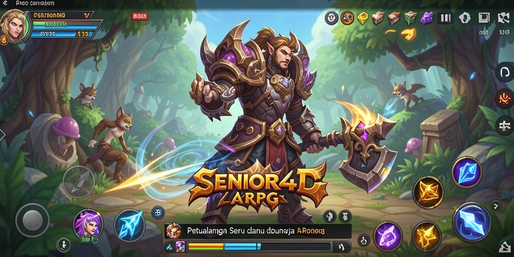 Tangkapan layar menunjukkan aksi seru dalam gameplay ARPG.