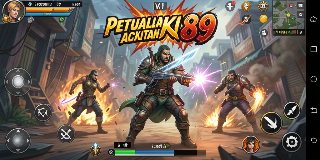 Tampilan gameplay aksi seru dari WAK89 yang penuh tantangan.